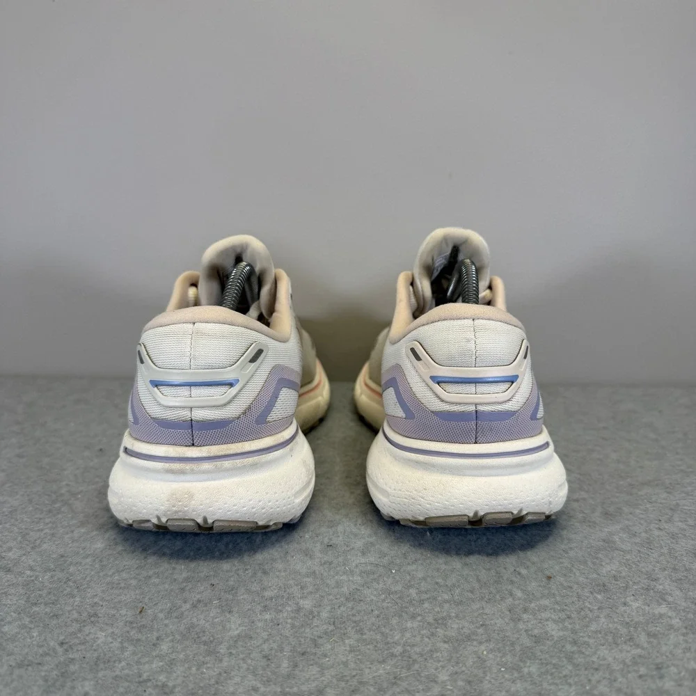 Brooks Ghost 15 Womens Shoes Size 8 Cream Pink Running Sneakers 1203801B199